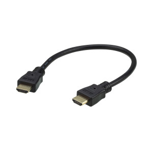 0.3M HDMI 1.4 Cable M/M 30AWG Black [2L-7DA3H]