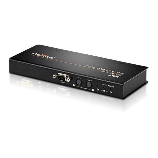 PS/2 Audio KVM Extender /w RS-232 [CE370-AT-G]