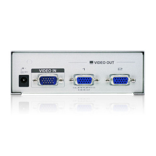 2 port Video Splitter(350MHz) 1920x1440  65m [VS92A]