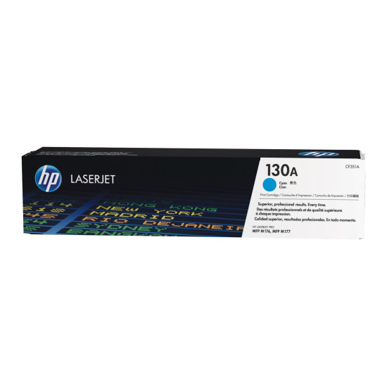 Cyan LaserJet Toner Cartridge 130A (CF351A)