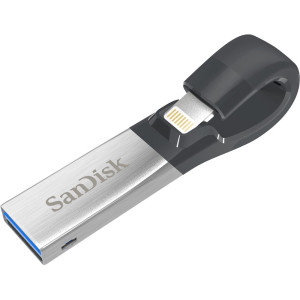 iXpand flash drive, SDIX30N 32GB, Grey, iOS, USB 3.0, 2Y