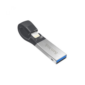 iXpand flash drive, SDIX30N 64GB, Grey, iOS, USB 3.0, 2Y