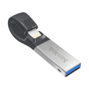 iXpand flash drive, SDIX30N 128GB, Grey, iOS, USB 3.0, 2Y