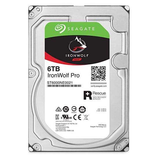 IRONWOLF PRO + Rescue 6TB [ST6000NE000]